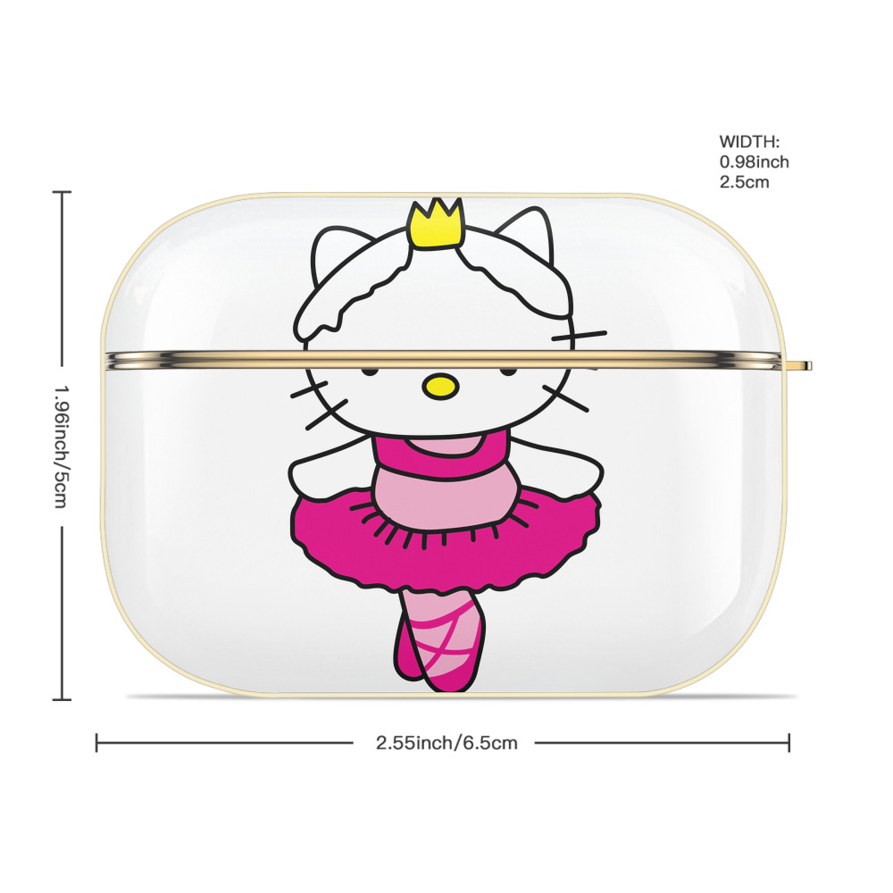 Hello Kitty ハローキティ 【AirPods Pro用】ハードシェル保護ケース｜耐衝撃・防指紋・カラビナ付き商品仕様