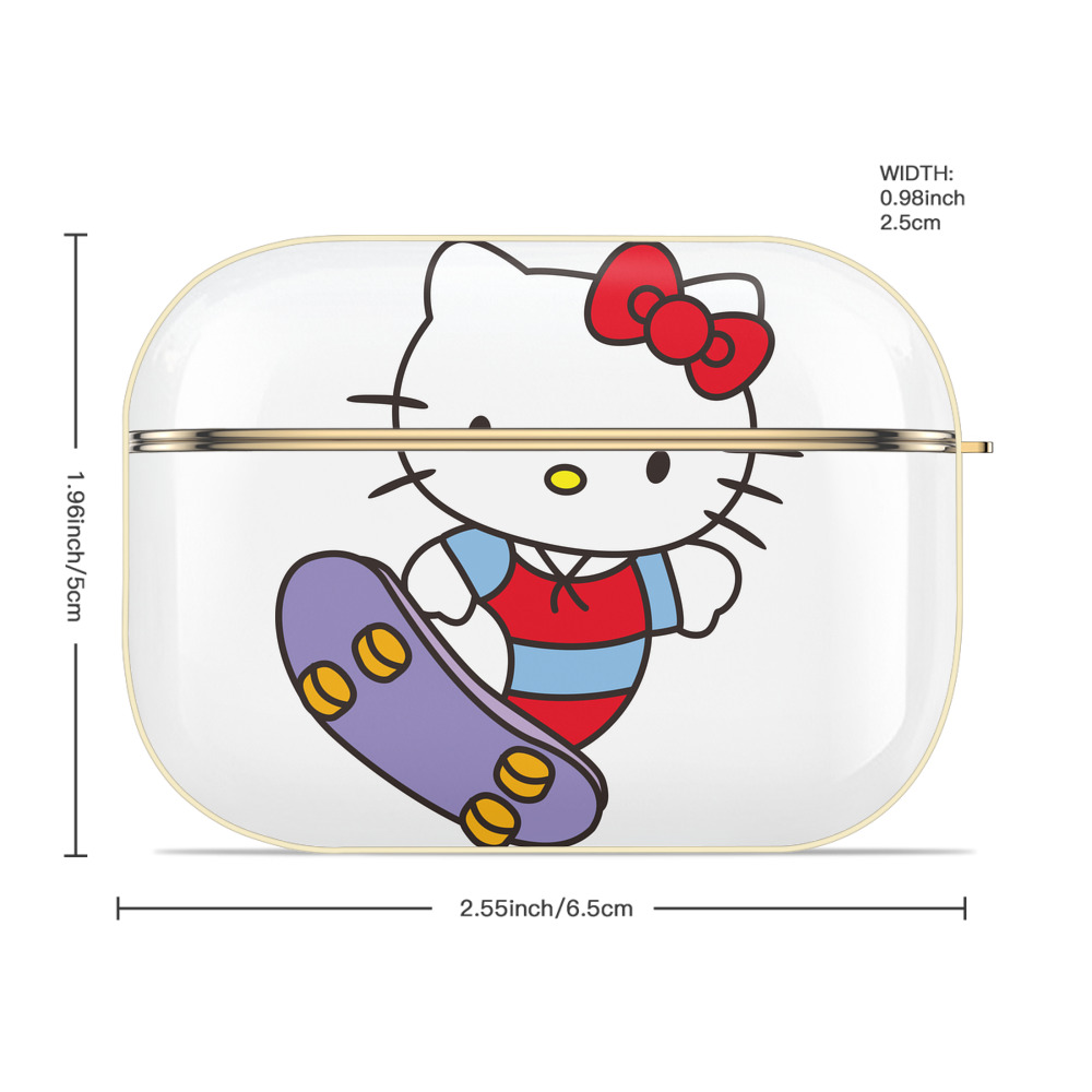 Hello Kitty ハローキティ 【AirPods Pro用】ハードシェル保護ケース｜耐衝撃・防指紋・カラビナ付き商品仕様