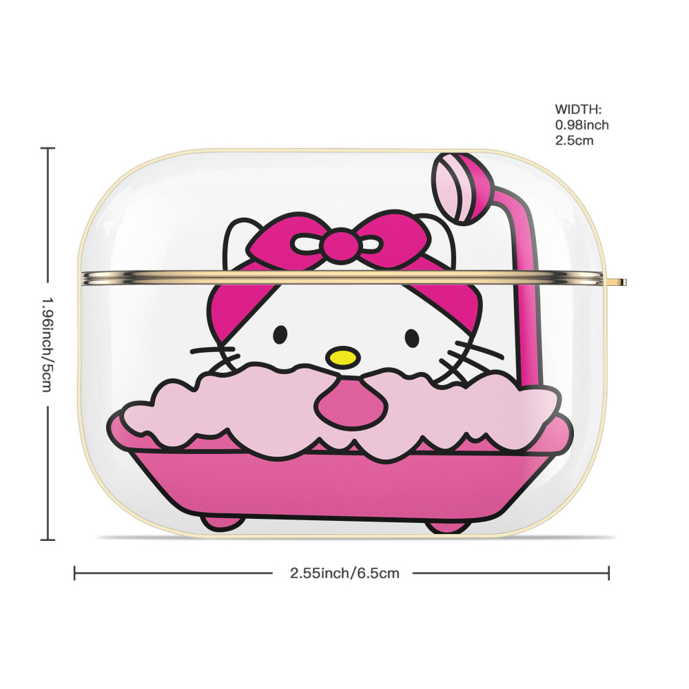 Hello Kitty ハローキティ 【AirPods Pro用】ハードシェル保護ケース｜耐衝撃・防指紋・カラビナ付き商品仕様