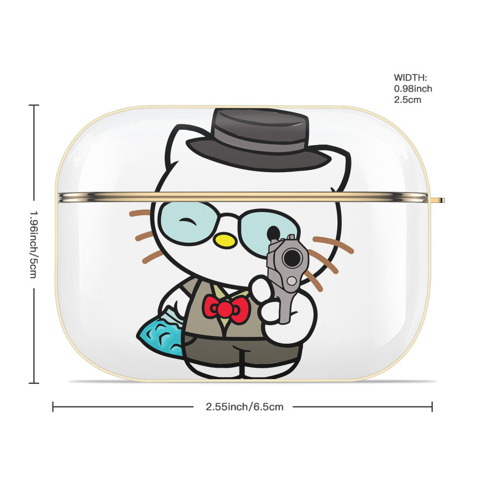 Hello Kitty ハローキティ 【AirPods Pro用】ハードシェル保護ケース｜耐衝撃・防指紋・カラビナ付き商品仕様