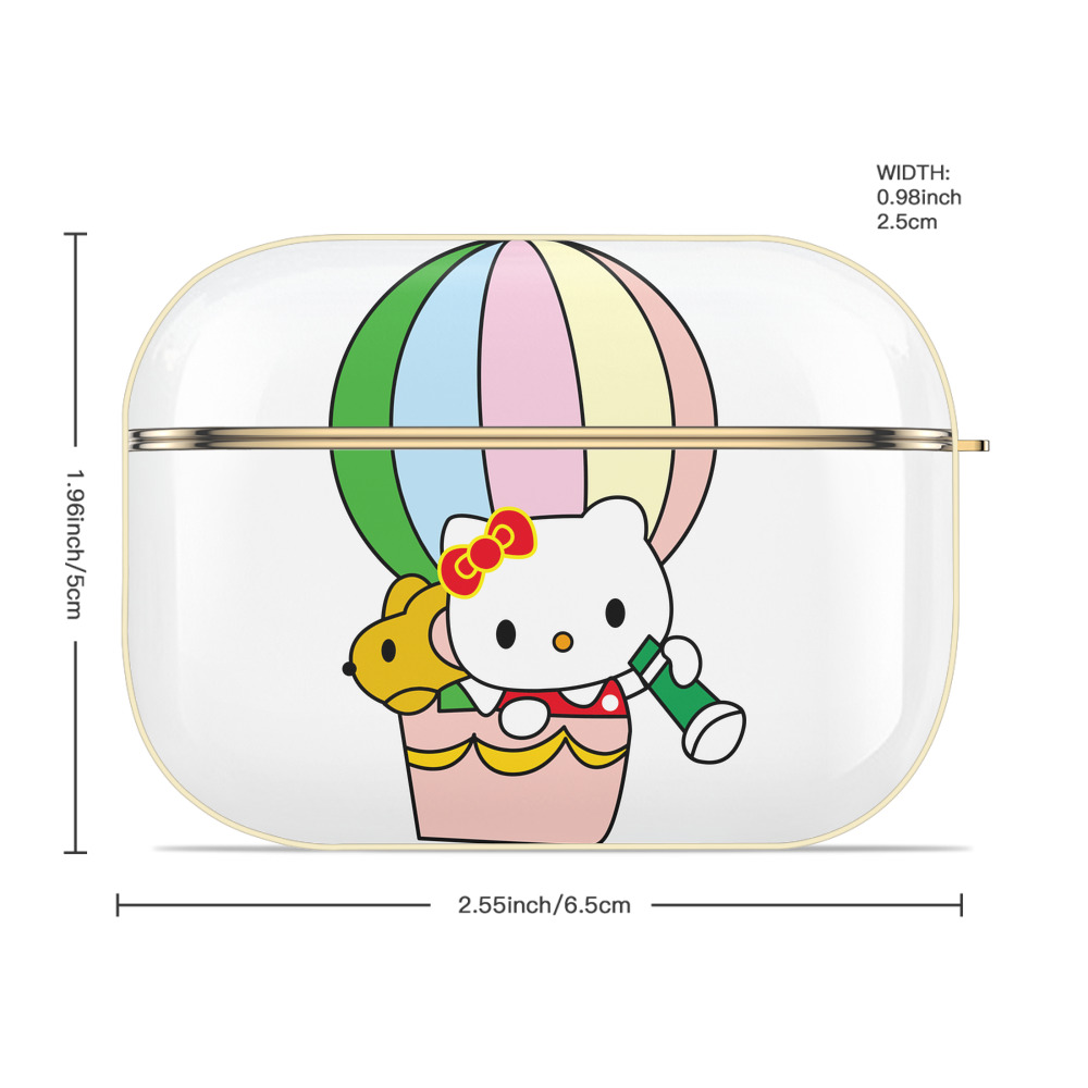 Hello Kitty ハローキティ 【AirPods Pro用】ハードシェル保護ケース｜耐衝撃・防指紋・カラビナ付き商品仕様