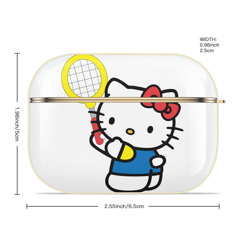 Hello Kitty ハローキティ 【AirPods Pro用】ハードシェル保護ケース｜耐衝撃・防指紋・カラビナ付き商品仕様