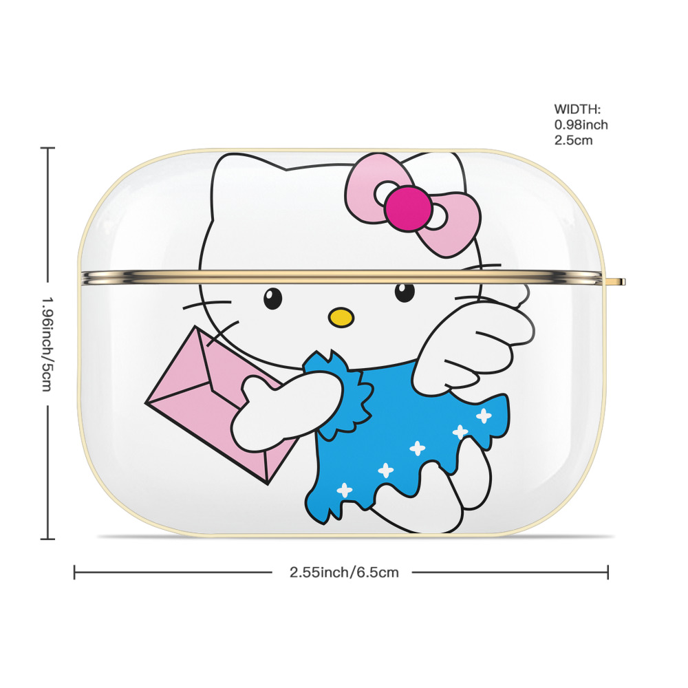 Hello Kitty ハローキティ 【AirPods Pro用】ハードシェル保護ケース｜耐衝撃・防指紋・カラビナ付き商品仕様