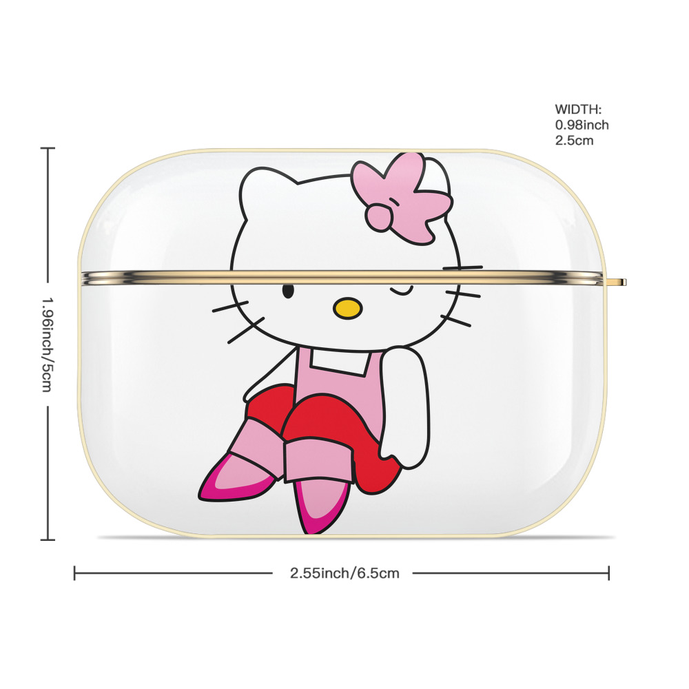 Hello Kitty ハローキティ 【AirPods Pro用】ハードシェル保護ケース｜耐衝撃・防指紋・カラビナ付き商品仕様