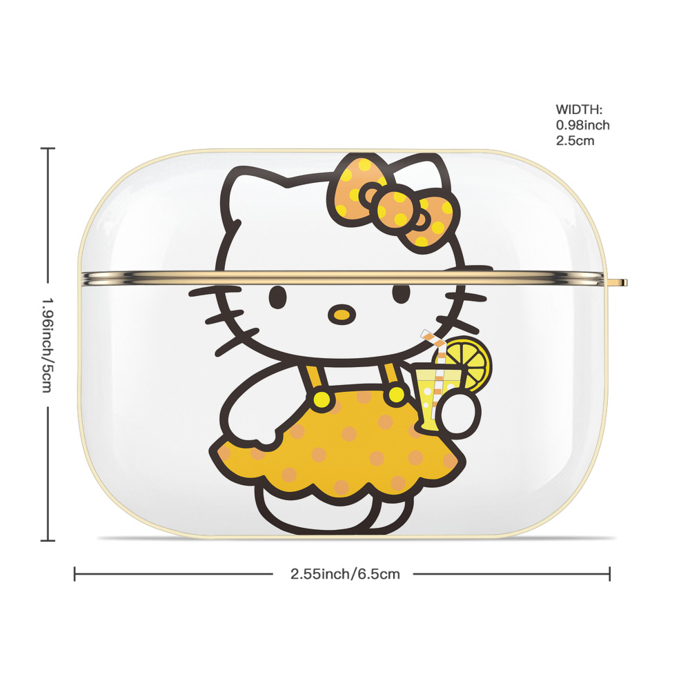 Hello Kitty ハローキティ 【AirPods Pro用】ハードシェル保護ケース｜耐衝撃・防指紋・カラビナ付き商品仕様