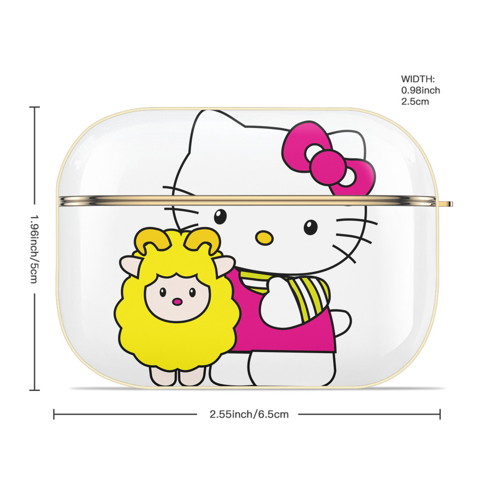 Hello Kitty ハローキティ 【AirPods Pro用】ハードシェル保護ケース｜耐衝撃・防指紋・カラビナ付き商品仕様