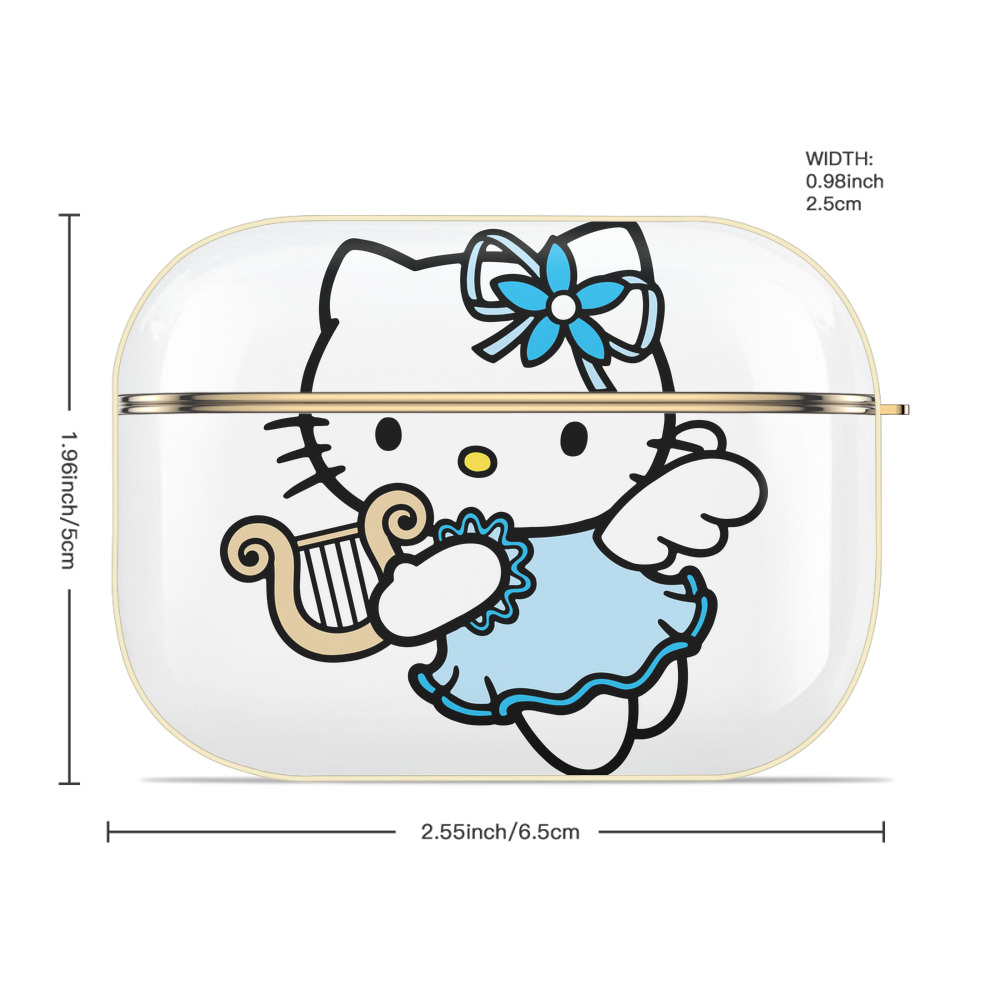 Hello Kitty ハローキティ 【AirPods Pro用】ハードシェル保護ケース｜耐衝撃・防指紋・カラビナ付き商品仕様