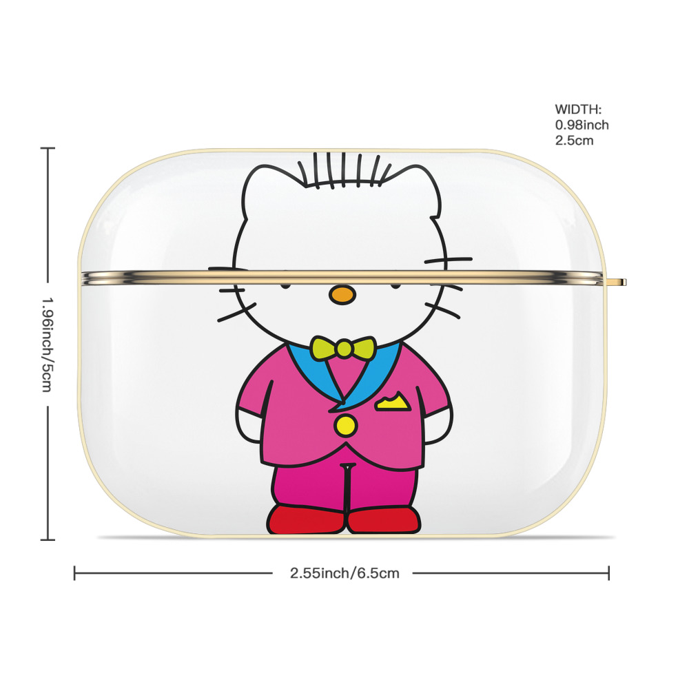 Hello Kitty ハローキティ 【AirPods Pro用】ハードシェル保護ケース｜耐衝撃・防指紋・カラビナ付き商品仕様