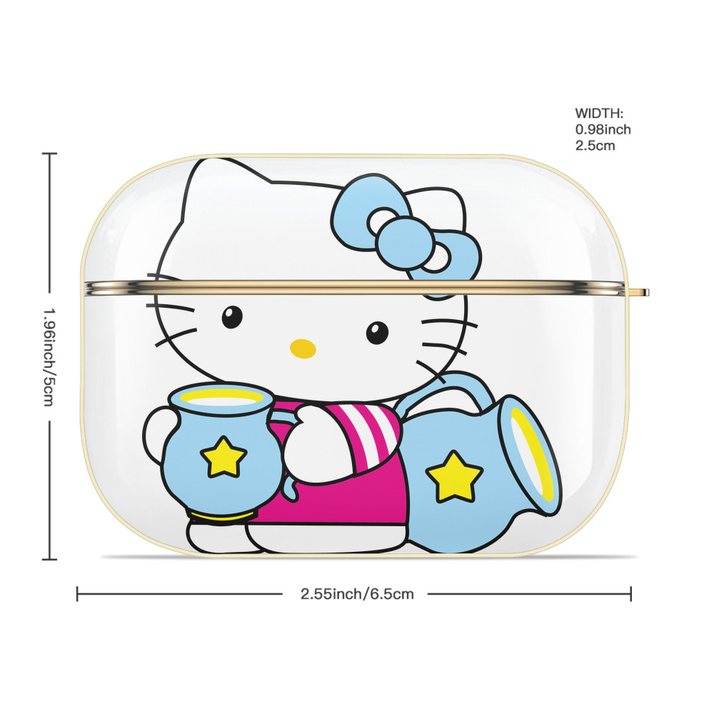 Hello Kitty ハローキティ 【AirPods Pro用】ハードシェル保護ケース｜耐衝撃・防指紋・カラビナ付き商品仕様