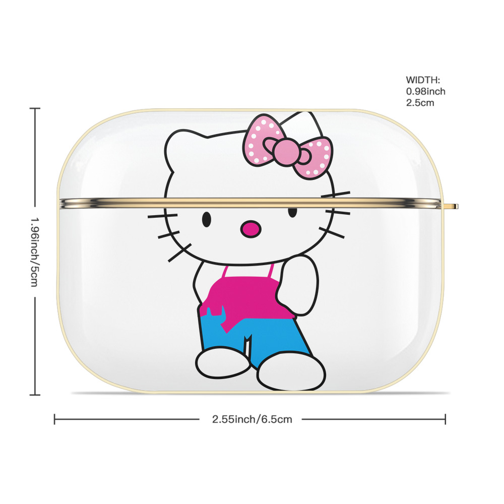 Hello Kitty ハローキティ 【AirPods Pro用】ハードシェル保護ケース｜耐衝撃・防指紋・カラビナ付き商品仕様