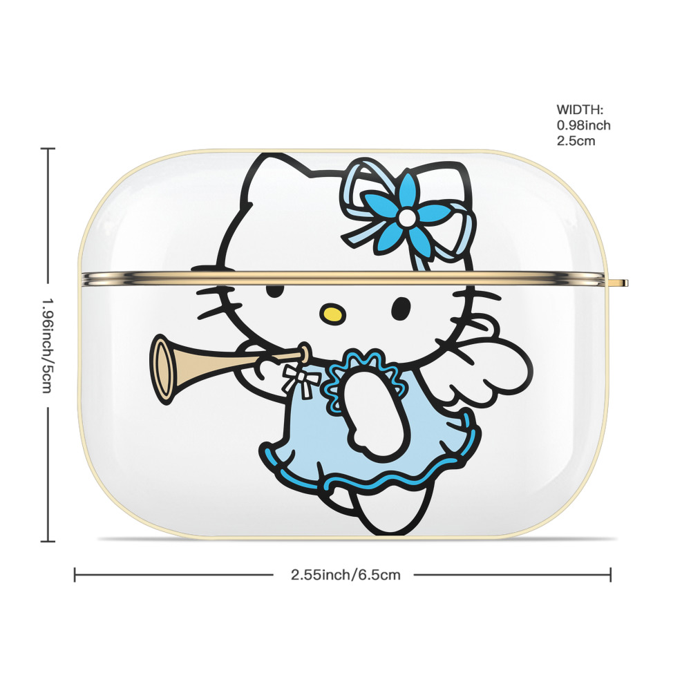 Hello Kitty ハローキティ 【AirPods Pro用】ハードシェル保護ケース｜耐衝撃・防指紋・カラビナ付き商品仕様