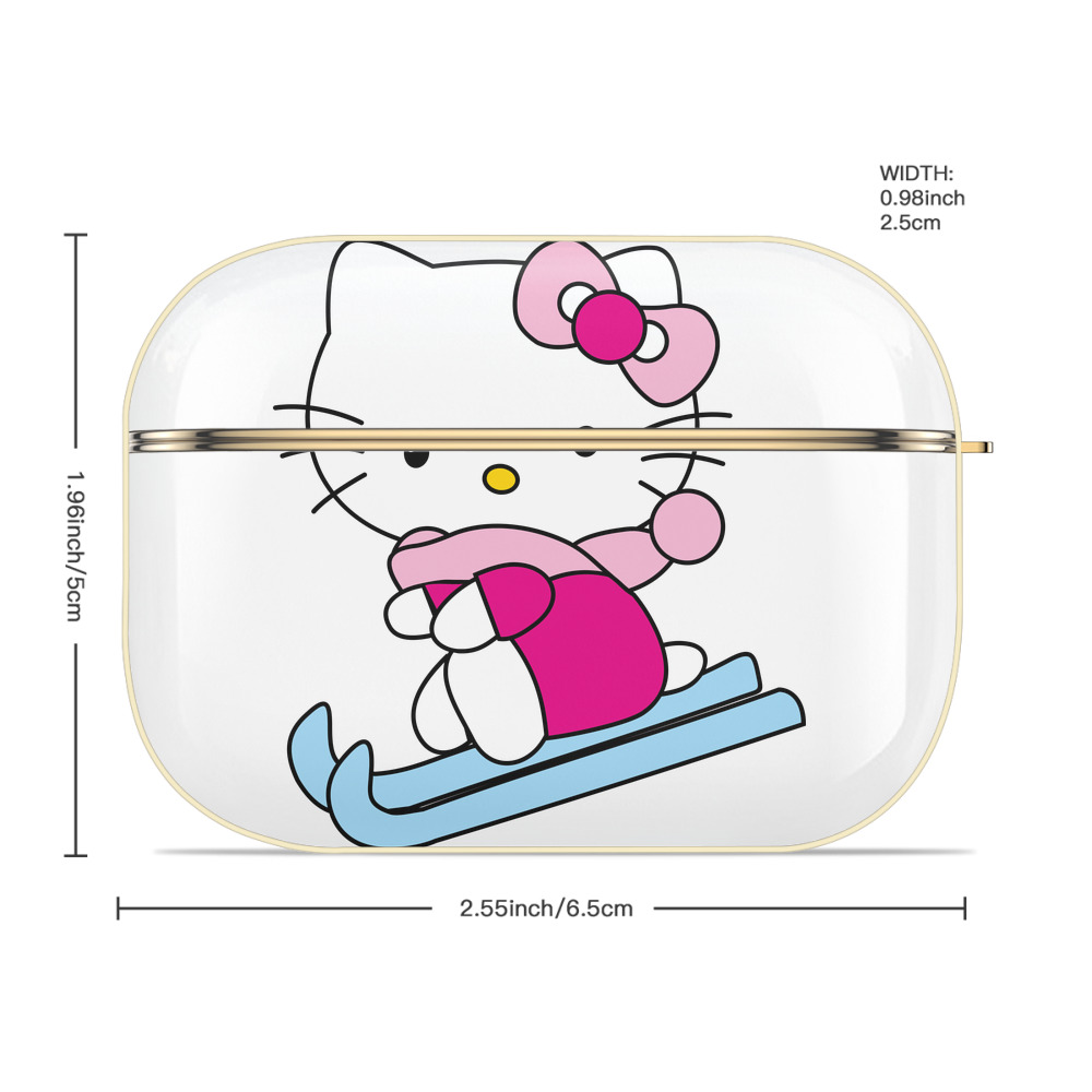 Hello Kitty ハローキティ 【AirPods Pro用】ハードシェル保護ケース｜耐衝撃・防指紋・カラビナ付き商品仕様