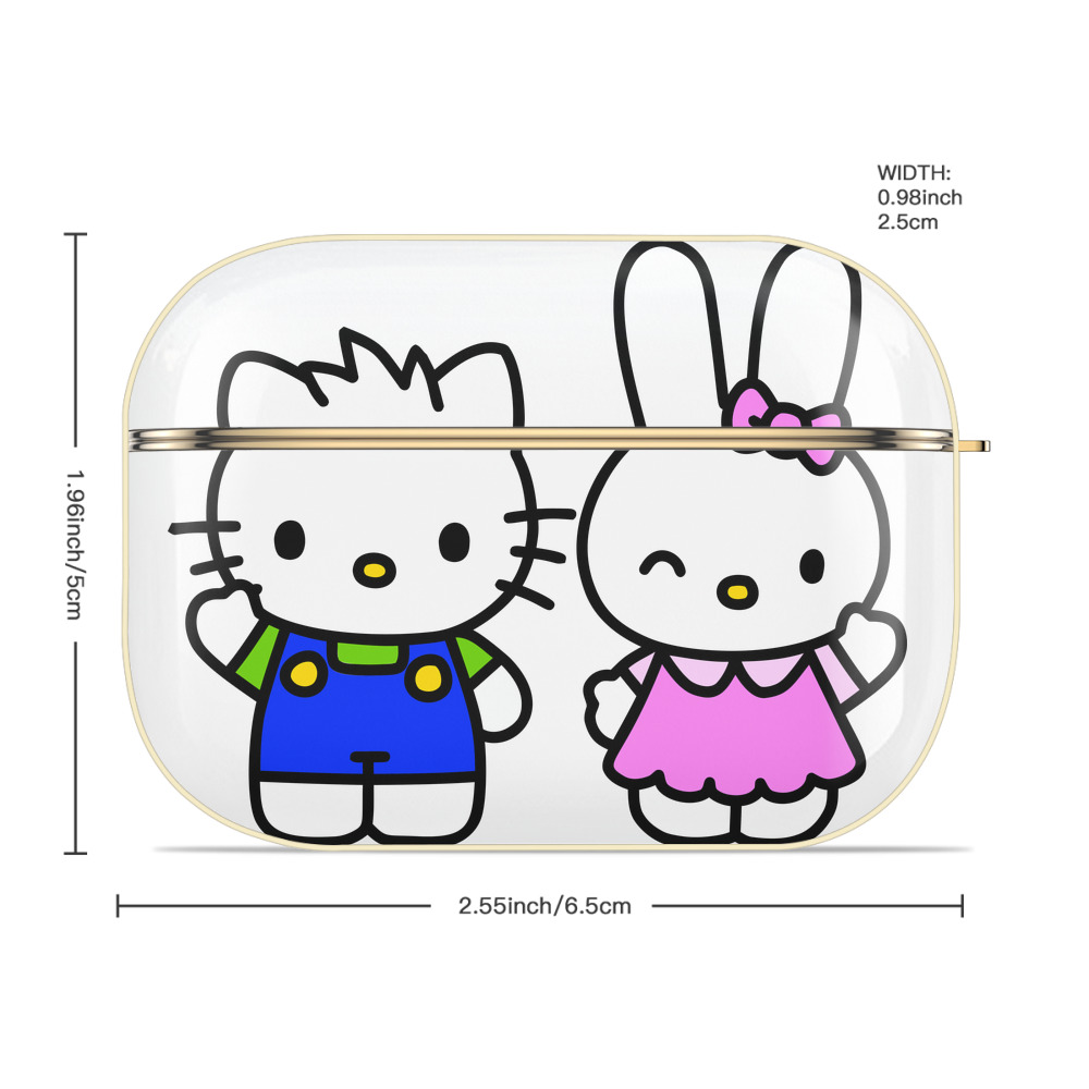 Hello Kitty ハローキティ 【AirPods Pro用】ハードシェル保護ケース｜耐衝撃・防指紋・カラビナ付き商品仕様