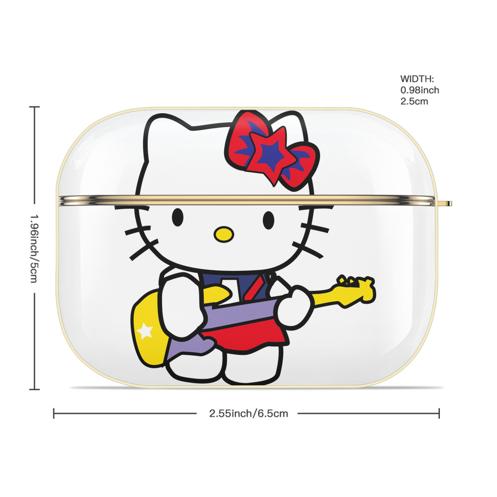 Hello Kitty ハローキティ 【AirPods Pro用】ハードシェル保護ケース｜耐衝撃・防指紋・カラビナ付き商品仕様