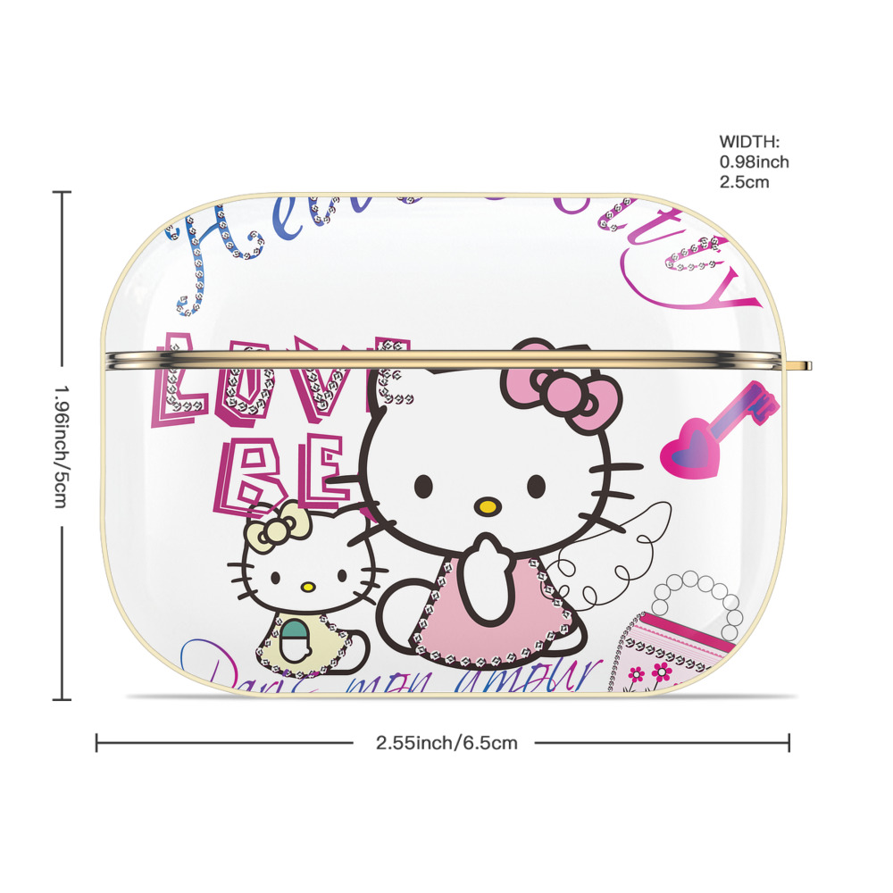 Hello Kitty ハローキティ 【AirPods Pro用】ハードシェル保護ケース｜耐衝撃・防指紋・カラビナ付き商品仕様