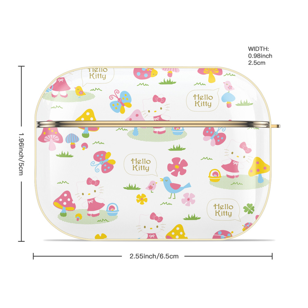 Hello Kitty ハローキティ 【AirPods Pro用】ハードシェル保護ケース｜耐衝撃・防指紋・カラビナ付き商品仕様