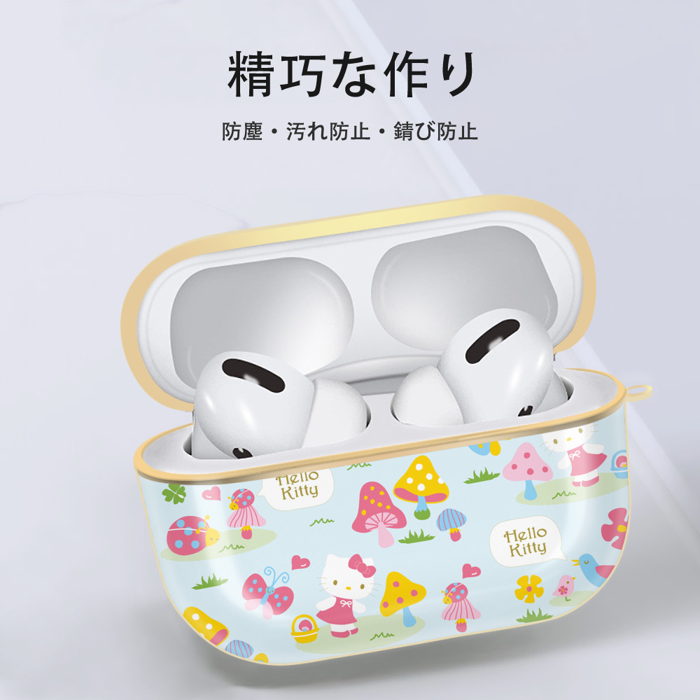 Hello Kitty ハローキティ 【AirPods Pro用】ハードシェル保護ケース｜耐衝撃・防指紋・カラビナ付き商品仕様