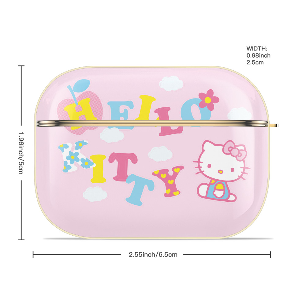 Hello Kitty ハローキティ 【AirPods Pro用】ハードシェル保護ケース｜耐衝撃・防指紋・カラビナ付き商品仕様