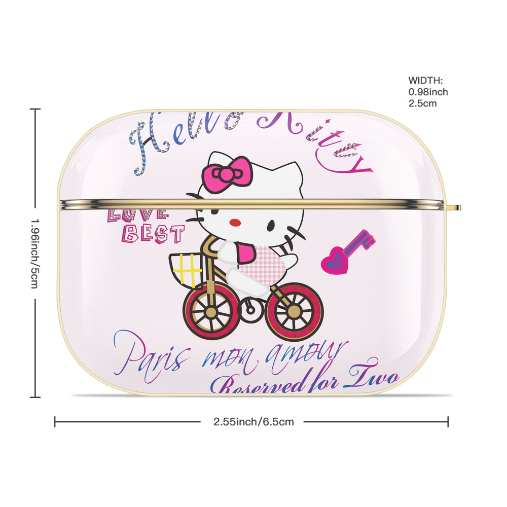Hello Kitty ハローキティ 【AirPods Pro用】ハードシェル保護ケース｜耐衝撃・防指紋・カラビナ付き商品仕様