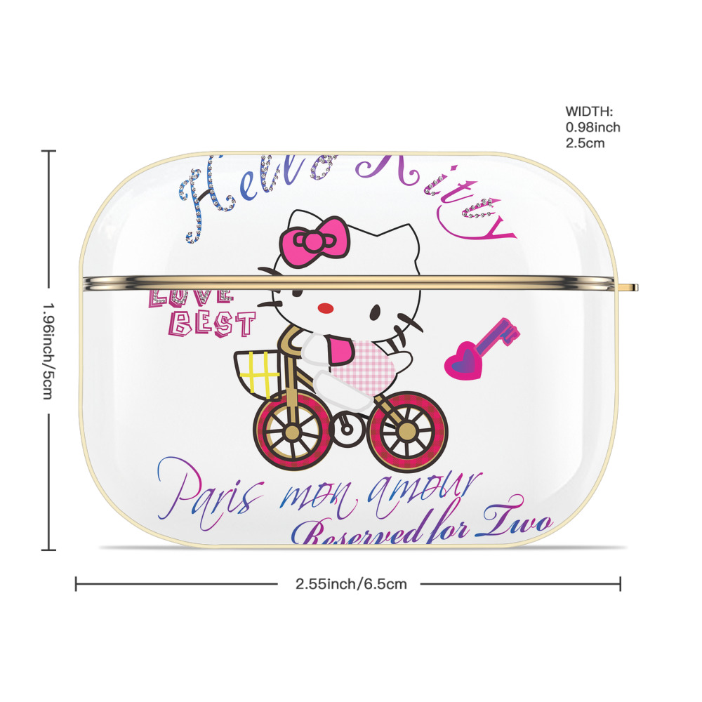 Hello Kitty ハローキティ 【AirPods Pro用】ハードシェル保護ケース｜耐衝撃・防指紋・カラビナ付き商品仕様