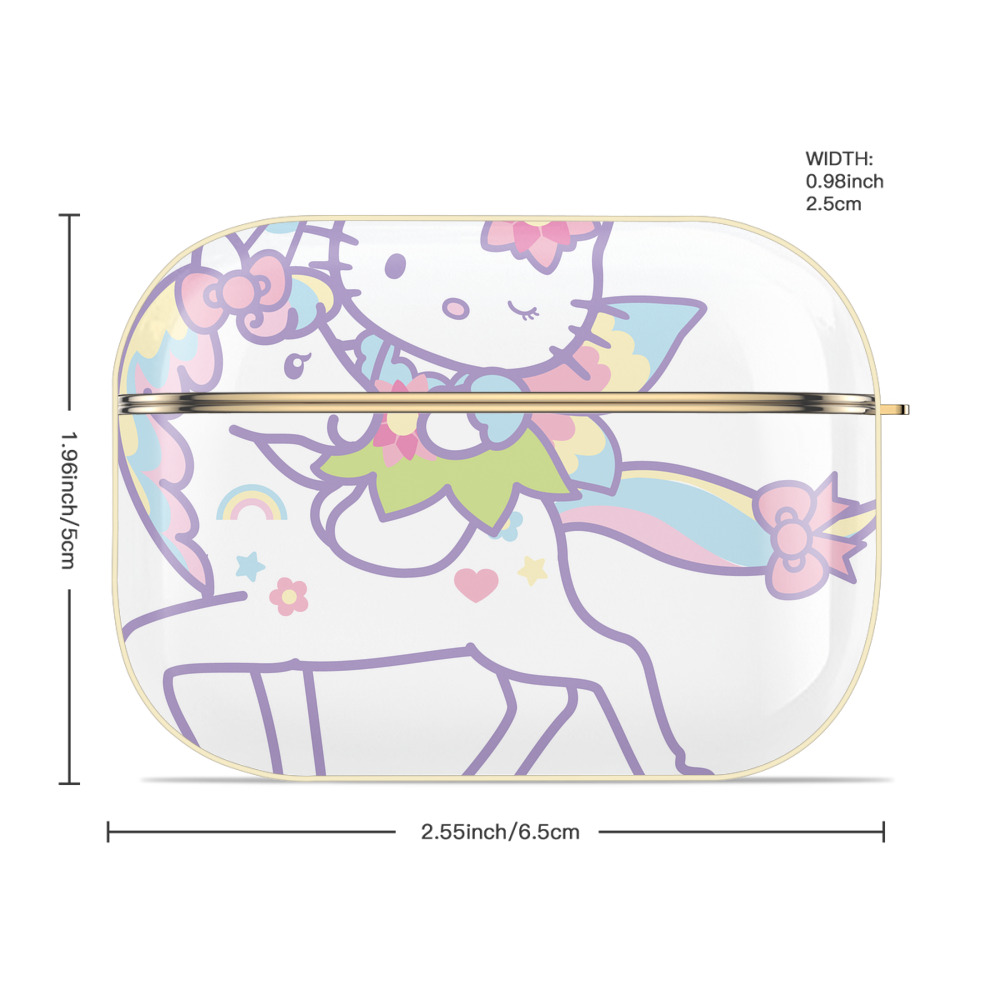 Hello Kitty ハローキティ 【AirPods Pro用】ハードシェル保護ケース｜耐衝撃・防指紋・カラビナ付き商品仕様