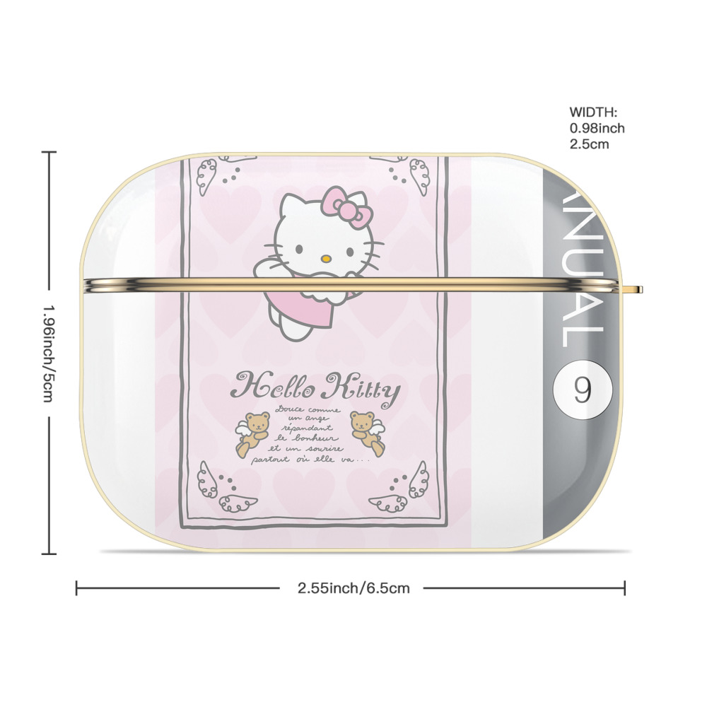 Hello Kitty ハローキティ 【AirPods Pro用】ハードシェル保護ケース｜耐衝撃・防指紋・カラビナ付き商品仕様