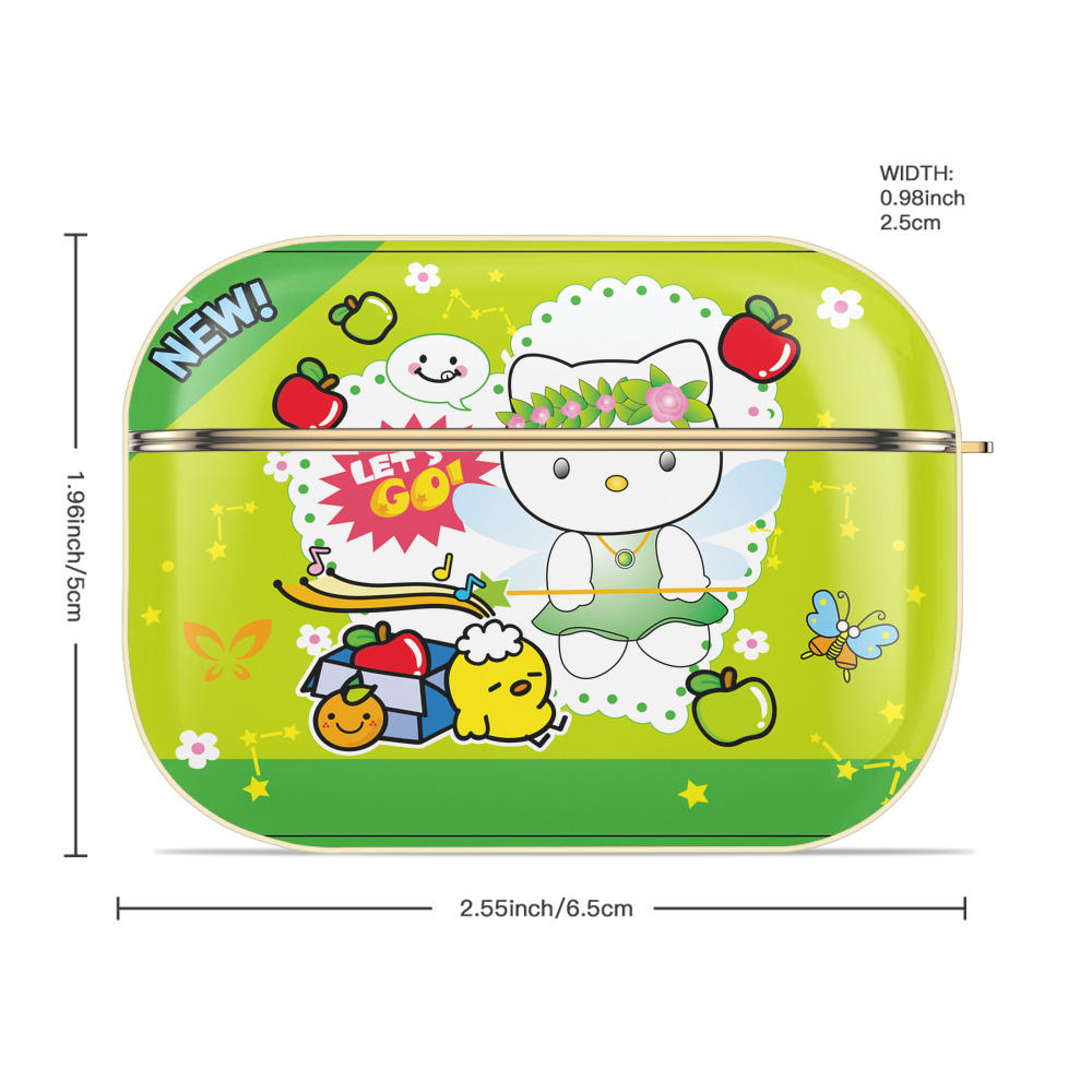 Hello Kitty ハローキティ 【AirPods Pro用】ハードシェル保護ケース｜耐衝撃・防指紋・カラビナ付き商品仕様