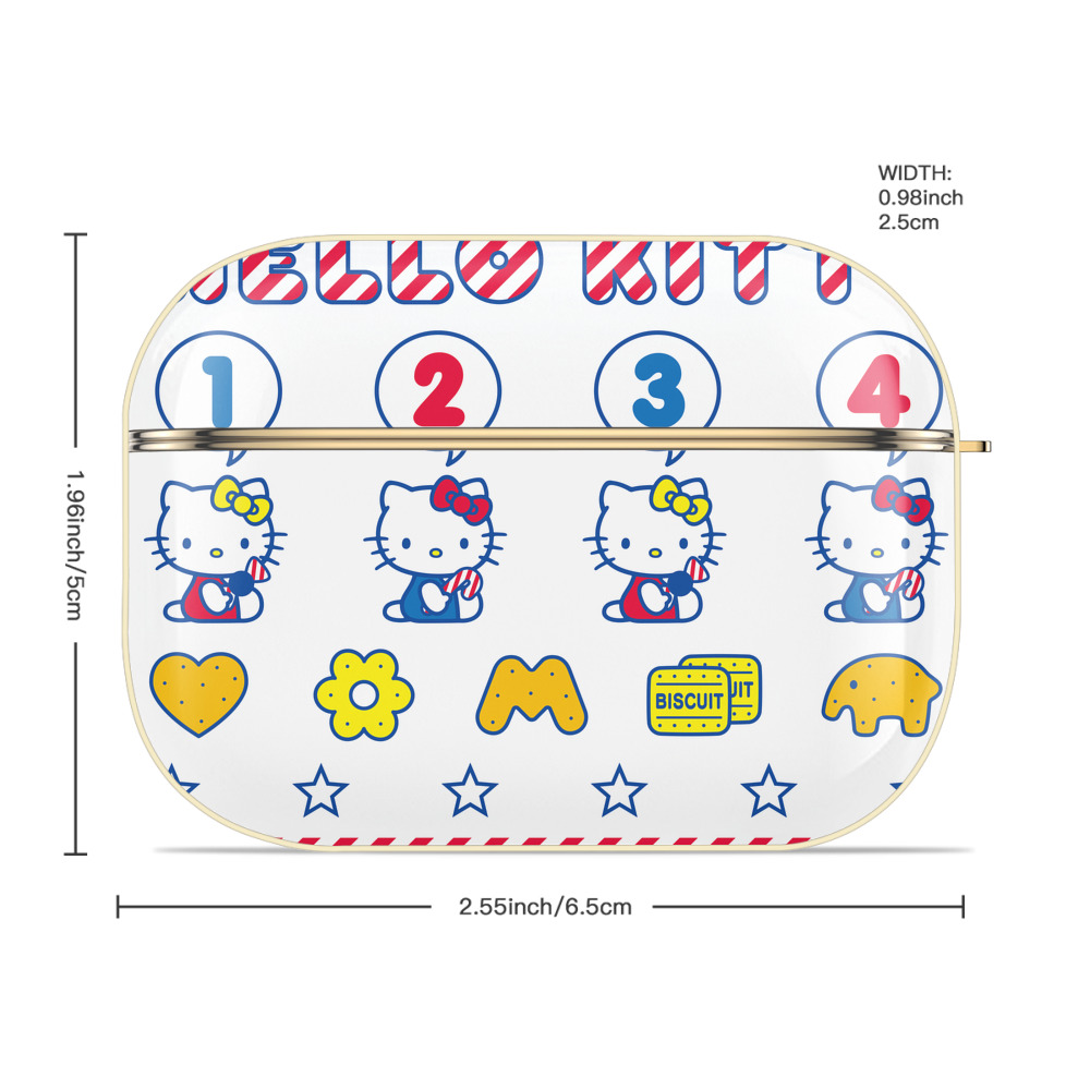 Hello Kitty ハローキティ 【AirPods Pro用】ハードシェル保護ケース｜耐衝撃・防指紋・カラビナ付き商品仕様