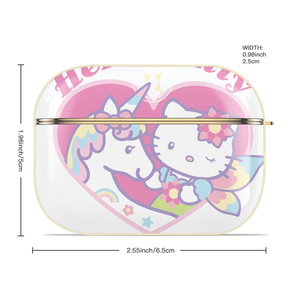 Hello Kitty ハローキティ 【AirPods Pro用】ハードシェル保護ケース｜耐衝撃・防指紋・カラビナ付き商品仕様
