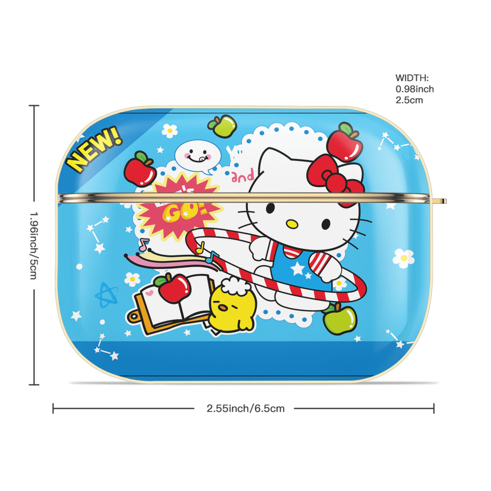 Hello Kitty ハローキティ 【AirPods Pro用】ハードシェル保護ケース｜耐衝撃・防指紋・カラビナ付き商品仕様