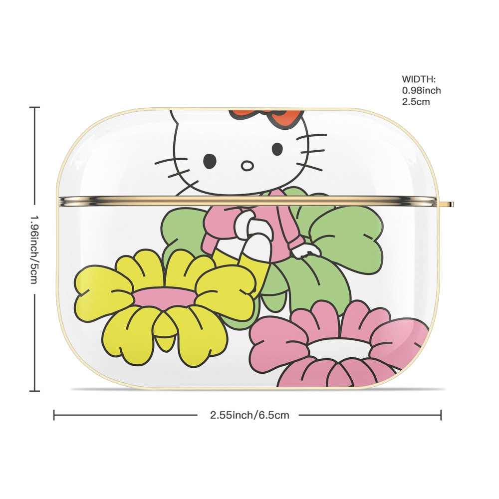 Hello Kitty ハローキティ 【AirPods Pro用】ハードシェル保護ケース｜耐衝撃・防指紋・カラビナ付き商品仕様