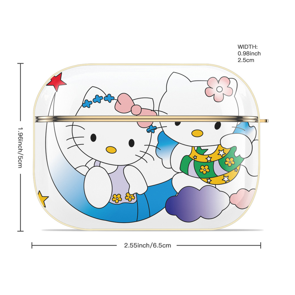Hello Kitty ハローキティ 【AirPods Pro用】ハードシェル保護ケース｜耐衝撃・防指紋・カラビナ付き商品仕様