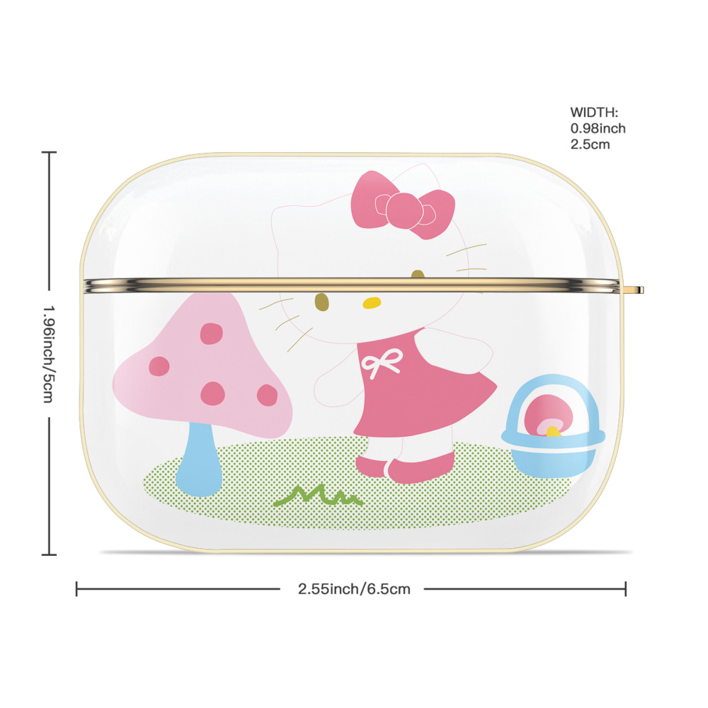 Hello Kitty ハローキティ 【AirPods Pro用】ハードシェル保護ケース｜耐衝撃・防指紋・カラビナ付き商品仕様