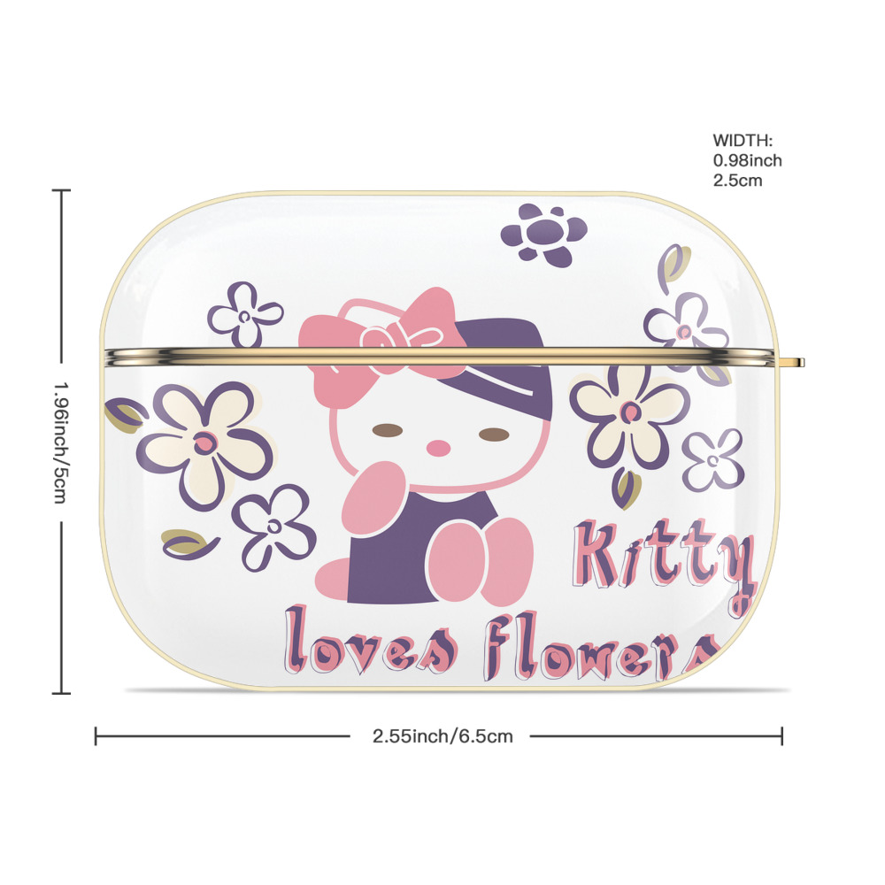 Hello Kitty ハローキティ 【AirPods Pro用】ハードシェル保護ケース｜耐衝撃・防指紋・カラビナ付き商品仕様