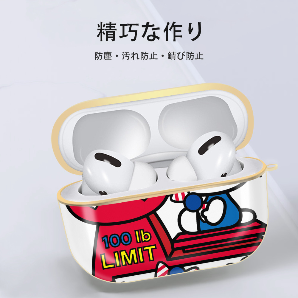 Hello Kitty ハローキティ 【AirPods Pro用】ハードシェル保護ケース｜耐衝撃・防指紋・カラビナ付き商品仕様