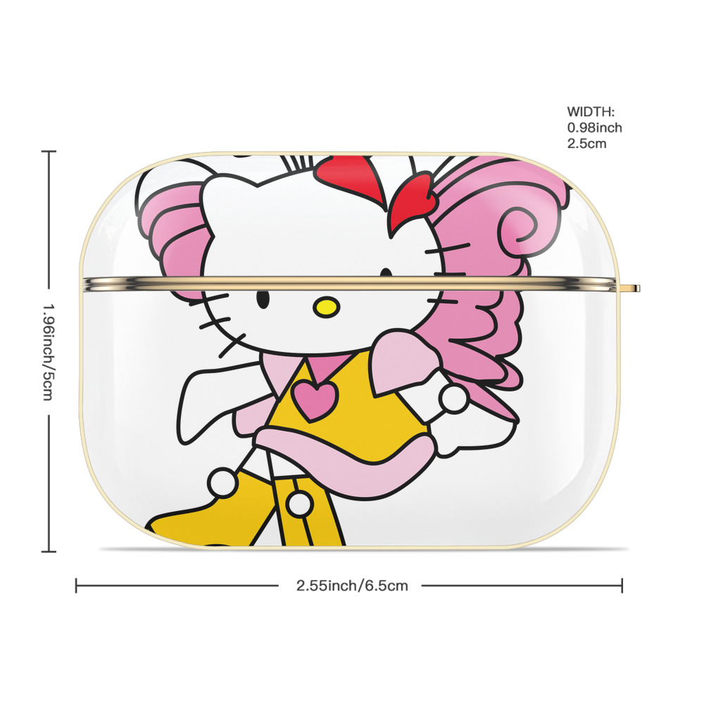 Hello Kitty ハローキティ 【AirPods Pro用】ハードシェル保護ケース｜耐衝撃・防指紋・カラビナ付き商品仕様