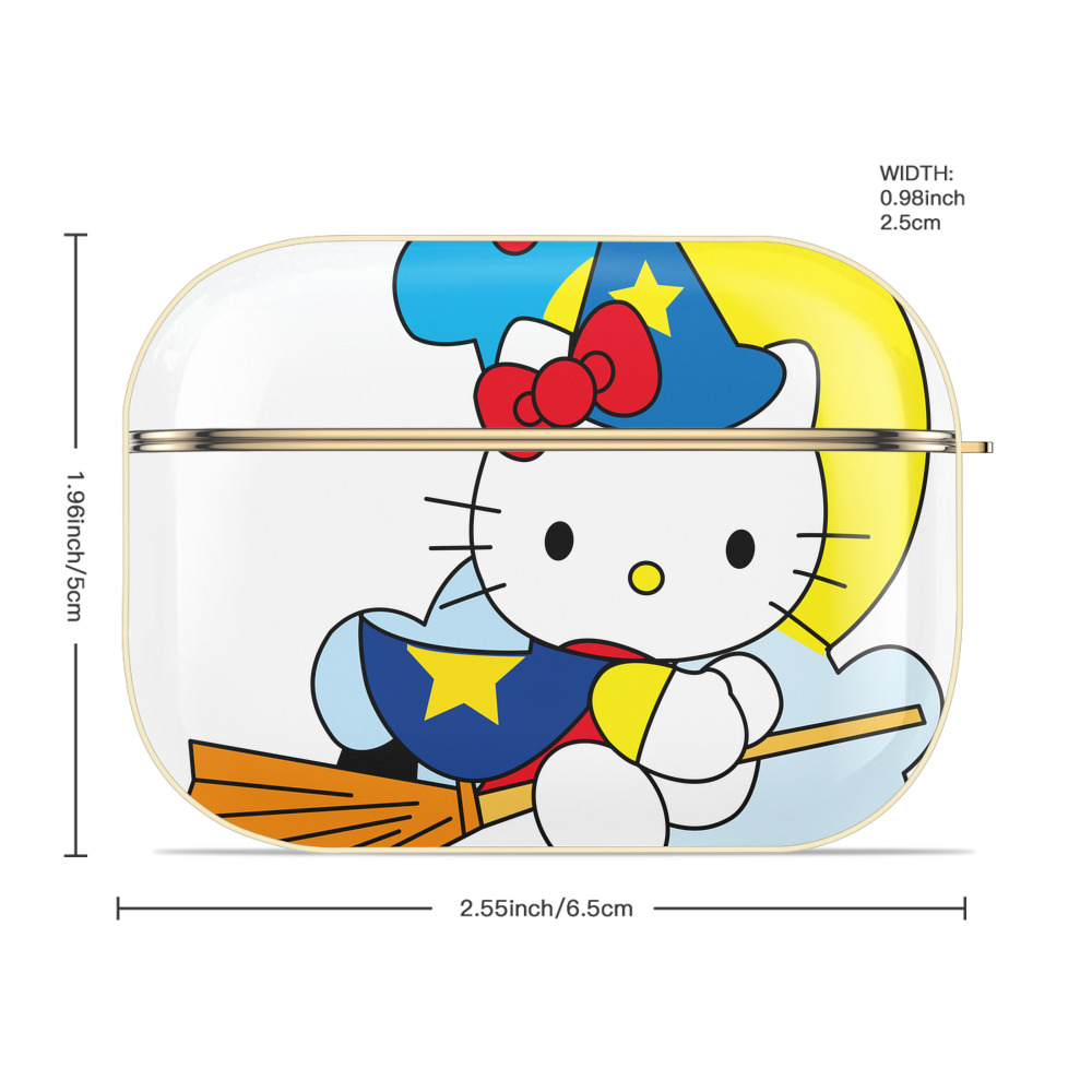 Hello Kitty ハローキティ 【AirPods Pro用】ハードシェル保護ケース｜耐衝撃・防指紋・カラビナ付き商品仕様