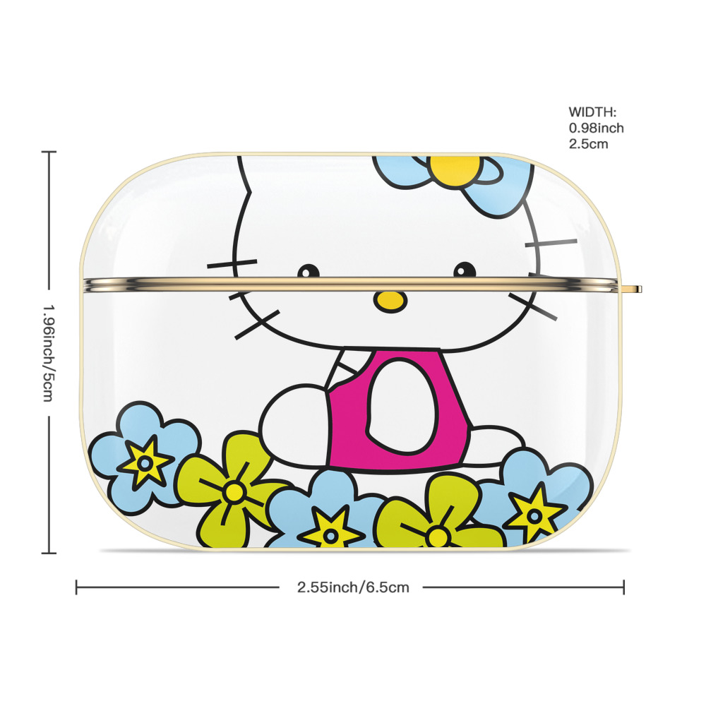 Hello Kitty ハローキティ 【AirPods Pro用】ハードシェル保護ケース｜耐衝撃・防指紋・カラビナ付き商品仕様