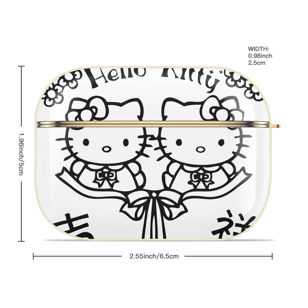 Hello Kitty ハローキティ 【AirPods Pro用】ハードシェル保護ケース｜耐衝撃・防指紋・カラビナ付き商品仕様