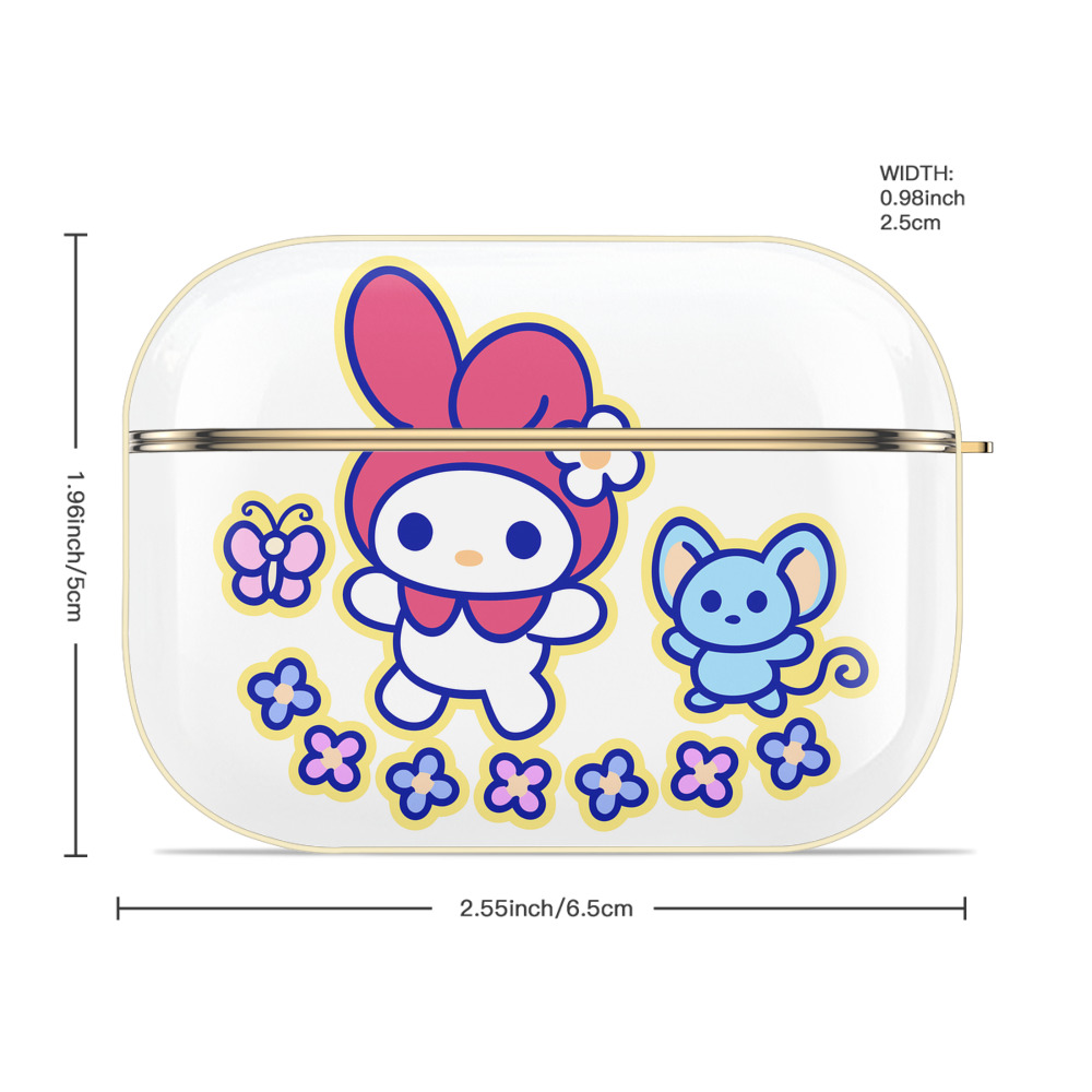 Hello Kitty ハローキティ 【AirPods Pro用】ハードシェル保護ケース｜耐衝撃・防指紋・カラビナ付き商品仕様