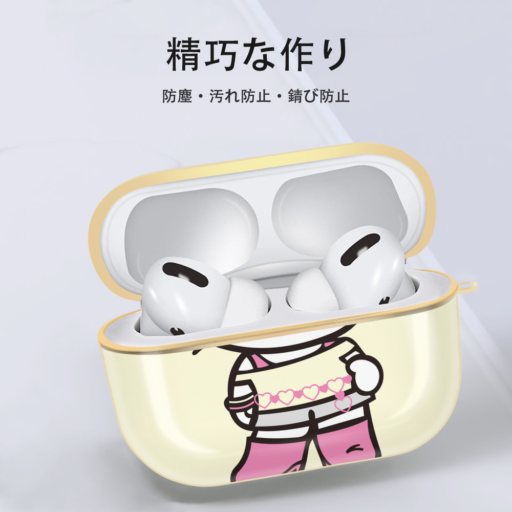 Hello Kitty ハローキティ 【AirPods Pro用】ハードシェル保護ケース｜耐衝撃・防指紋・カラビナ付き商品仕様