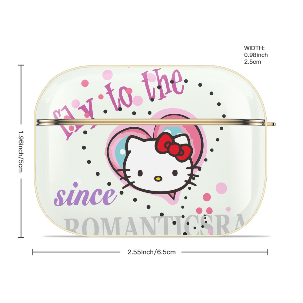 Hello Kitty ハローキティ 【AirPods Pro用】ハードシェル保護ケース｜耐衝撃・防指紋・カラビナ付き商品仕様