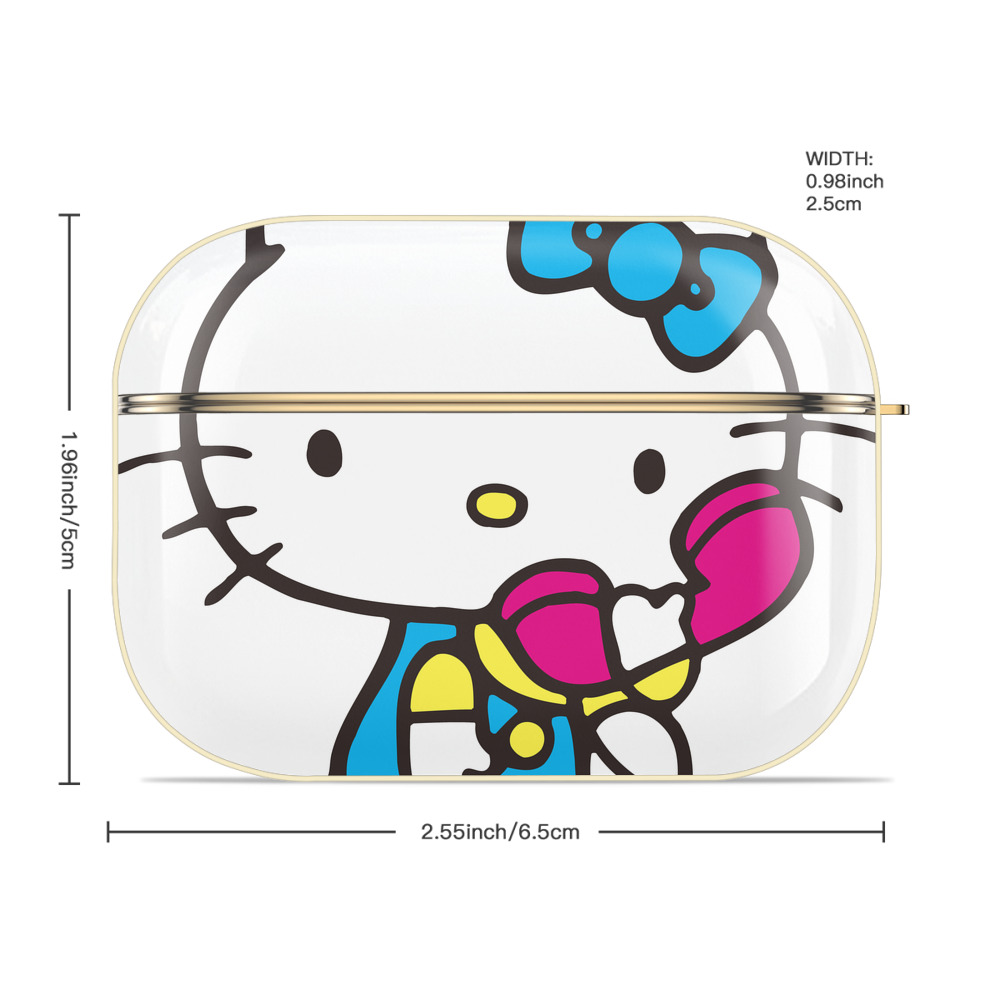 Hello Kitty ハローキティ 【AirPods Pro用】ハードシェル保護ケース｜耐衝撃・防指紋・カラビナ付き商品仕様