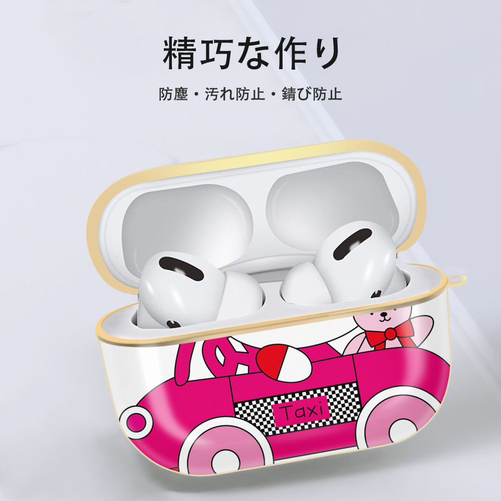 Hello Kitty ハローキティ 【AirPods Pro用】ハードシェル保護ケース｜耐衝撃・防指紋・カラビナ付き商品仕様
