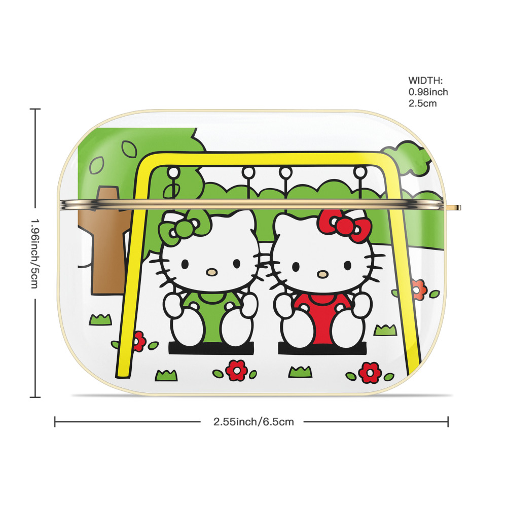 Hello Kitty ハローキティ 【AirPods Pro用】ハードシェル保護ケース｜耐衝撃・防指紋・カラビナ付き商品仕様