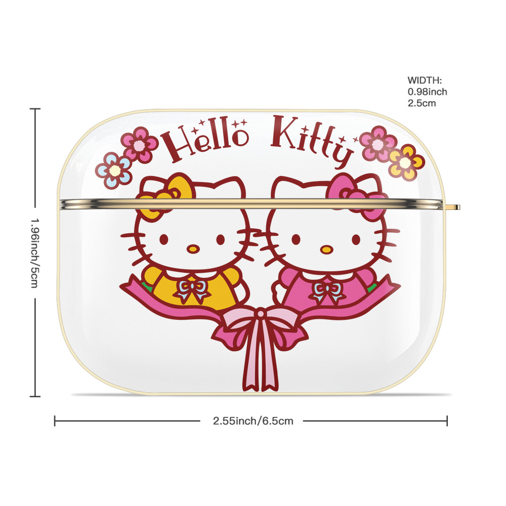 Hello Kitty ハローキティ 【AirPods Pro用】ハードシェル保護ケース｜耐衝撃・防指紋・カラビナ付き商品仕様