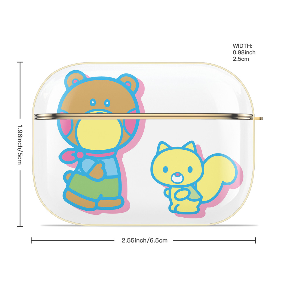 Hello Kitty ハローキティ 【AirPods Pro用】ハードシェル保護ケース｜耐衝撃・防指紋・カラビナ付き商品仕様