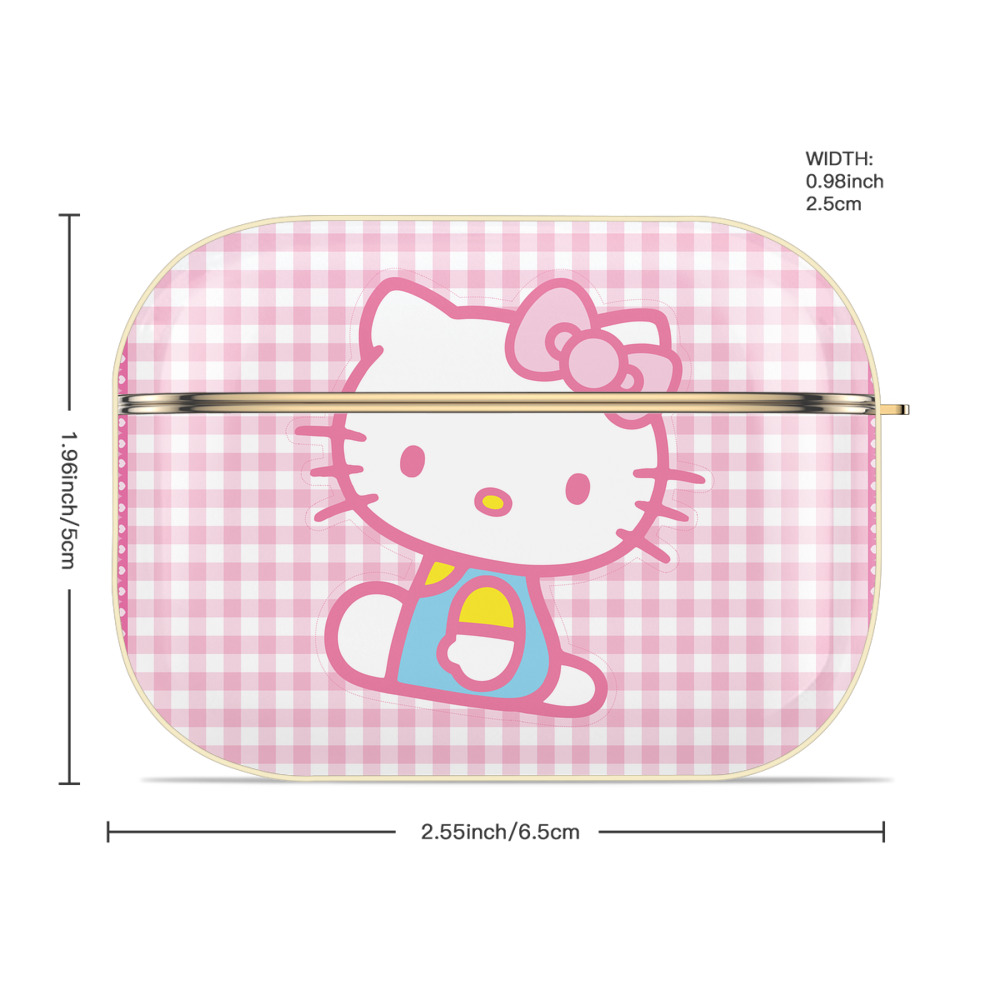 Hello Kitty ハローキティ 【AirPods Pro用】ハードシェル保護ケース｜耐衝撃・防指紋・カラビナ付き商品仕様
