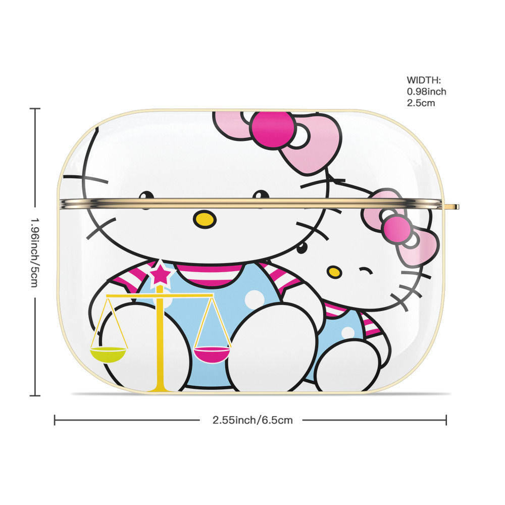 Hello Kitty ハローキティ 【AirPods Pro用】ハードシェル保護ケース｜耐衝撃・防指紋・カラビナ付き商品仕様