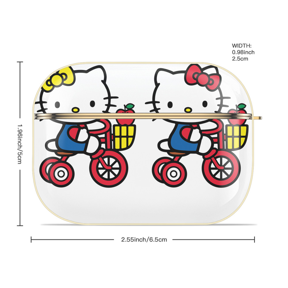 Hello Kitty ハローキティ 【AirPods Pro用】ハードシェル保護ケース｜耐衝撃・防指紋・カラビナ付き商品仕様